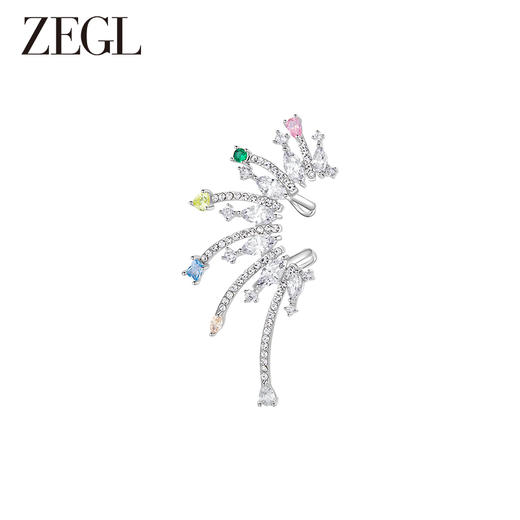 ZEGL设计师春日绽放系列彩色耳夹女无耳洞高级感耳骨夹耳环耳饰品 商品图0