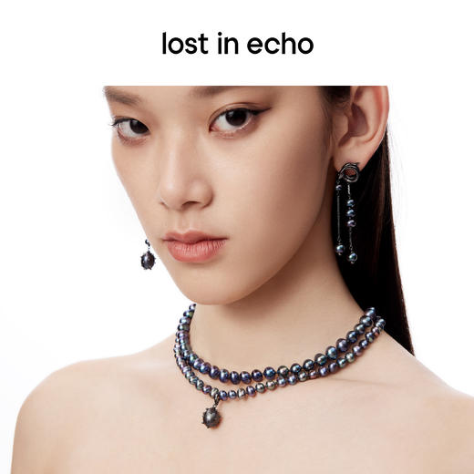 lost in echo中岛美嘉VIVIANO联名款可调节双层锁骨链珍珠项链女 商品图5