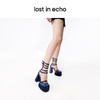 lost in echo中岛美嘉VIVIANO联名款方头粗跟防水台绑带玛丽珍鞋 商品缩略图3