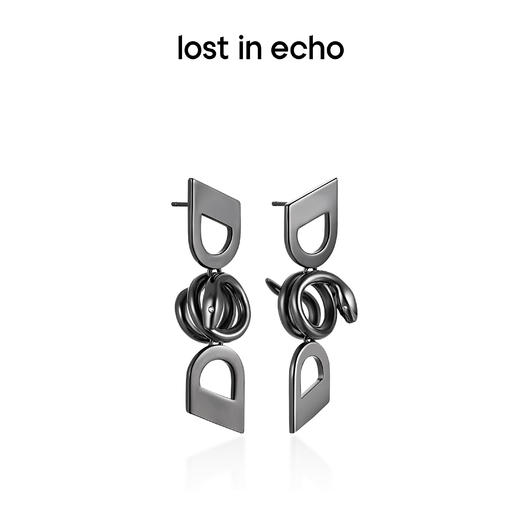 李孝利同款lost in echo中岛美嘉联名款锁链女盘蛇耳环耳坠配饰女 商品图1