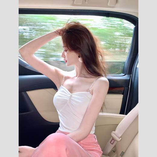 BeQueenStory【热辣甜心】时尚高级针织短款修身小抹胸背心吊带2023新款 商品图0