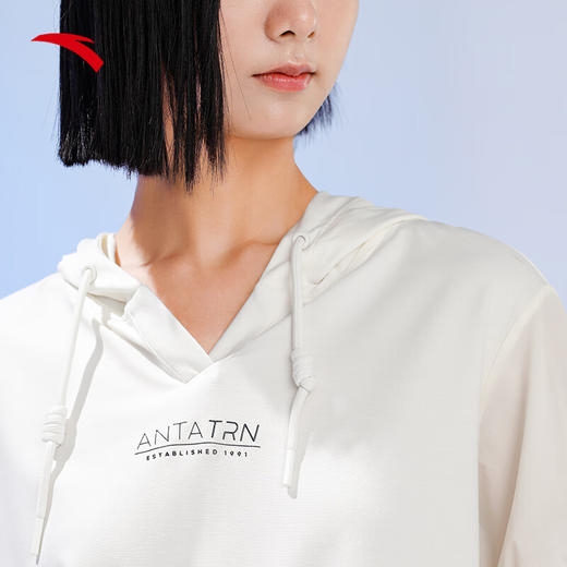 【L码断码】安踏冰丝T丨抽绳连帽短袖t恤女夏季新款透气跑步运动服162327162【库存有限，如无货将做退款，介意慎拍！】 商品图2
