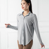 跃牌【禅语梵心系列】凉感防晒衬衫运动外套宽松长款瑜伽服F2164（不带胸垫） 商品缩略图5