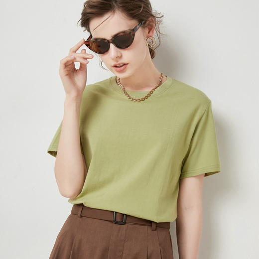 【3件起拍，一件不发货】【纯色马卡龙 · 夏颜款】夏季新款男女T恤圆领春夏纯棉百搭纯色短袖t恤 商品图5