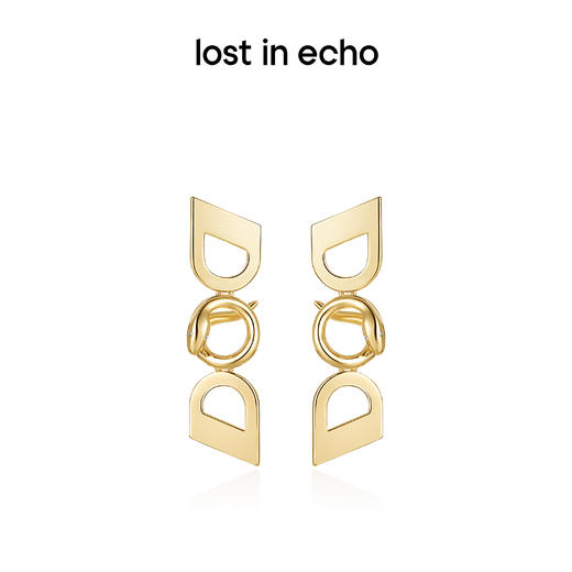 李孝利同款lost in echo中岛美嘉联名款锁链女盘蛇耳环耳坠配饰女 商品图4