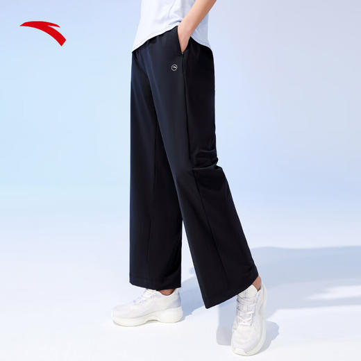 【M/L断码】安踏冰丝裤丨运动长裤女士2023春夏新款梭织速干阔腿裤162327517【库存有限，如无货将做退款，介意慎拍！】 商品图0