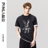 PINLI品立夏季新款纯棉烫钻兔子T恤男士短袖体恤BG231111058 商品缩略图2