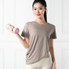 跃牌【禅语梵心系列】薄款圆领亲肤透气瑜伽服T恤F2188（不带胸垫） 商品缩略图1