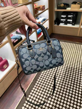 🇺🇸1499包邮！Coach mini迷你Rowan波士顿❗️❗️香布雷配色新款