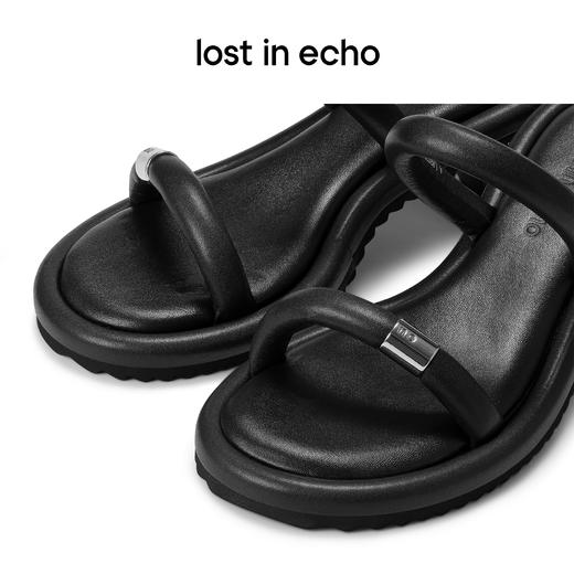 【下架】lost in echo 不在线凉鞋系列 运动感一字带圆头凉拖 商品图3