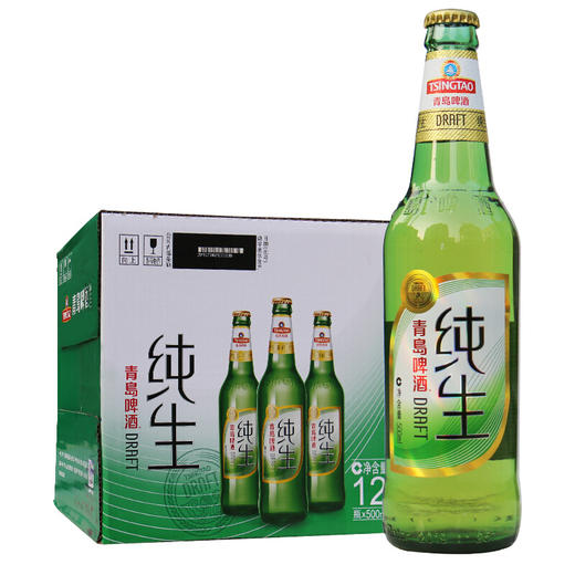 [啤酒]青岛纯生500ml*12瓶 商品图1