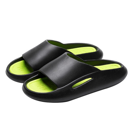 【简约厚底拖鞋！超柔软】踩屎感EVA情侣拖鞋男家居室内浴室拖洗澡防滑可外穿凉拖鞋女-QQ 商品图4