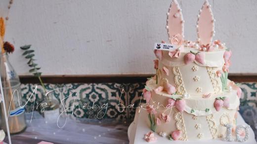 蕾丝兔双层加高款 商品图0