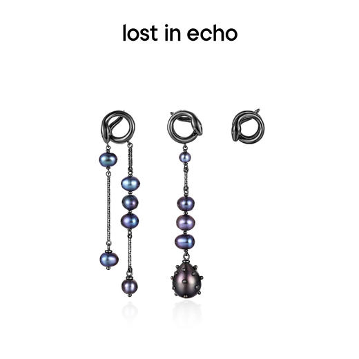 lost in echo中岛美嘉VIVIANO联名款不对称蛇形珠链吊坠耳环耳坠 商品图0