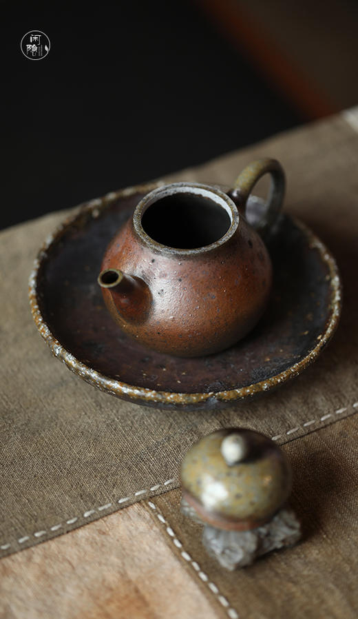 黑粗陶 梨形壶 泡茶壶 150ml 商品图3