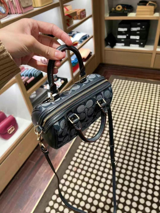 🇺🇸1499包邮！Coach mini迷你Rowan波士顿❗️❗️香布雷配色新款 商品图3