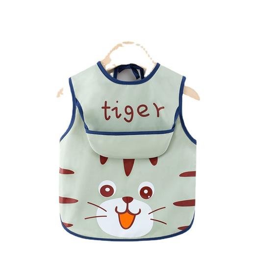 新款儿童罩衣画画衣防水反穿衣婴幼儿饭兜宝宝吃饭衣小孩长袖围裙 商品图4