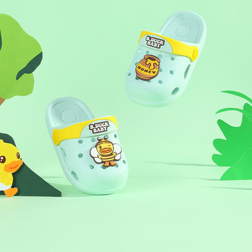 B.Duck小黄鸭童鞋四季儿童凉拖鞋18-32 BY1310909 商品图4