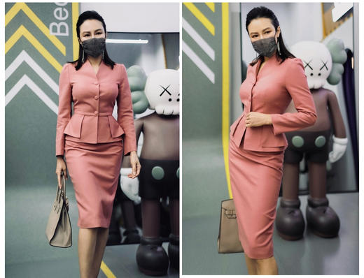 颈袖添香新款时尚J经理OL职业装气质女神上午正装套裙J8302923 商品图4