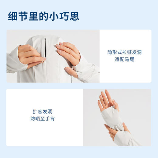 【冰丝黑胶防晒衣】春夏防紫外线UPF50+冰丝黑胶防晒衣 大帽檐+遮阳镜片男女款骑车防晒衣 商品图2