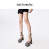 lost in echo中岛美嘉VIVIANO联名款方头粗跟防水台绑带玛丽珍鞋 商品缩略图2
