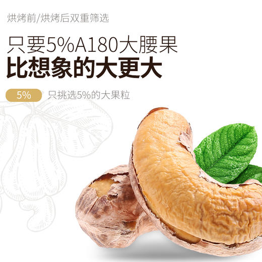 觅菓大颗粒大坚果A180淡盐味紫衣腰果218g罐 商品图4