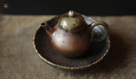 黑粗陶 梨形壶 泡茶壶 150ml