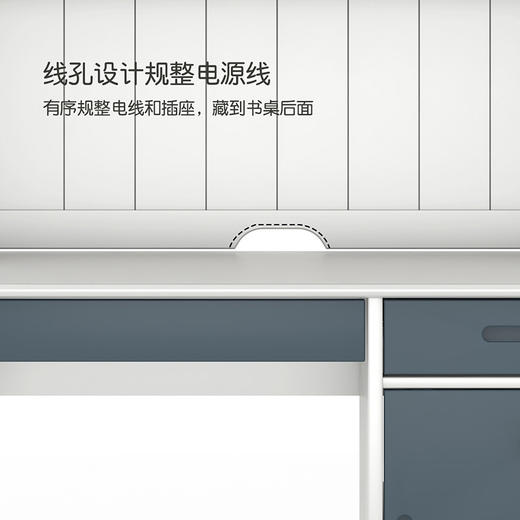 喜梦宝全实木书桌儿童学习桌简约现代学生家用写字桌带置物书架巴斯光年 商品图2