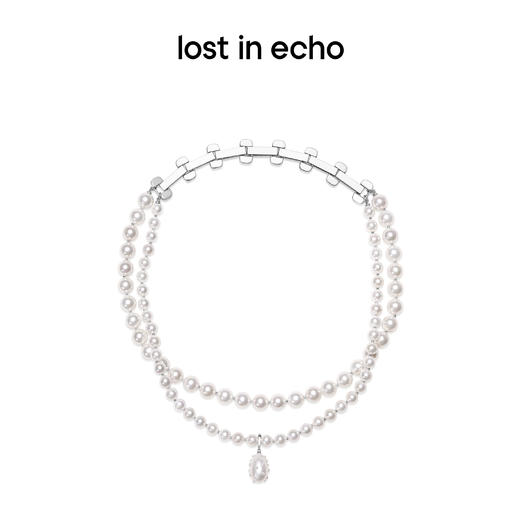 lost in echo中岛美嘉VIVIANO联名款可调节双层锁骨链珍珠项链女 商品图4