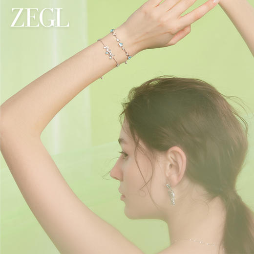 ZEGL设计师薄荷梦蝶系列蝴蝶耳环女小众设计感高级耳钉银针耳饰品 商品图2