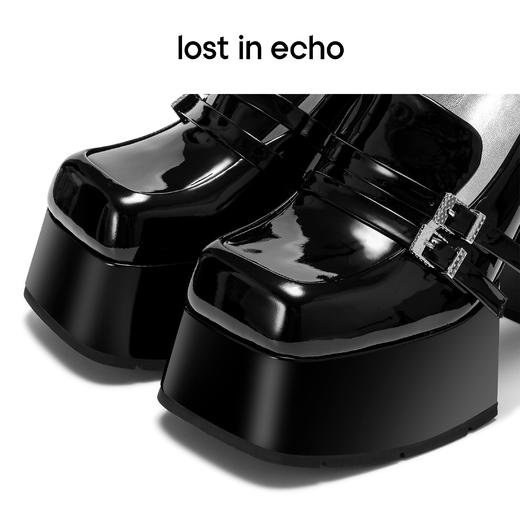 lost in echo中岛美嘉VIVIANO联名方头扣带水台粗跟厚底玛丽珍鞋 商品图4