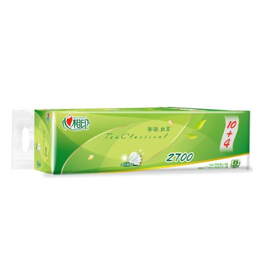 【亚欧超市】心相印茶语丝享四层无芯卫生纸193g*14粒 商品图0