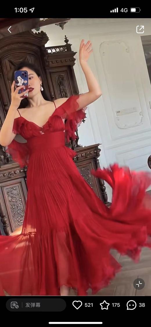 【投稿】喵娘精工@M67《卡罗拉之舞》红色吊带裙 商品图9