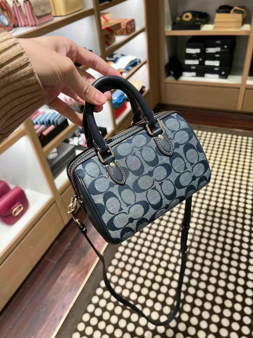 🇺🇸1499包邮！Coach mini迷你Rowan波士顿❗️❗️香布雷配色新款 商品图2