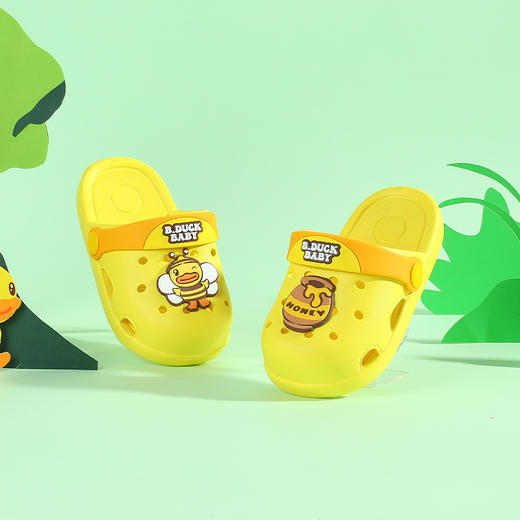 B.Duck小黄鸭童鞋四季儿童凉拖鞋18-32 BY1310909 商品图3