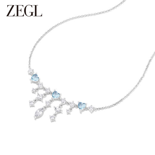 ZEGL设计师薄荷梦蝶系列流苏项链女轻奢小众设计高级感锁骨链配饰 商品图2
