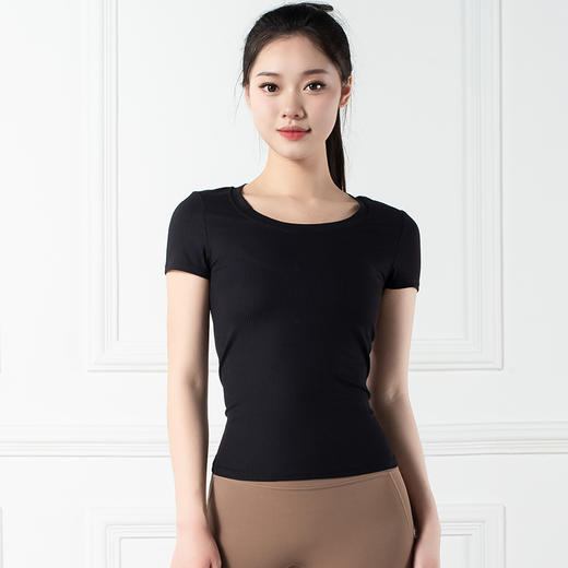 跃牌【禅语梵心系列】舒适显瘦休闲运动T恤瑜伽服F2152 （不带胸垫） 商品图7