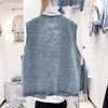 2023春新款复古洗水牛仔马甲女宽松韩版大口袋单排扣无袖背心外套 商品缩略图2