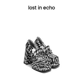 lost in echo中岛美嘉VIVIANO联名方头扣带水台粗跟厚底玛丽珍鞋