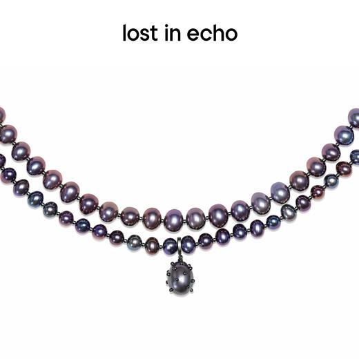 lost in echo中岛美嘉VIVIANO联名款可调节双层锁骨链珍珠项链女 商品图2