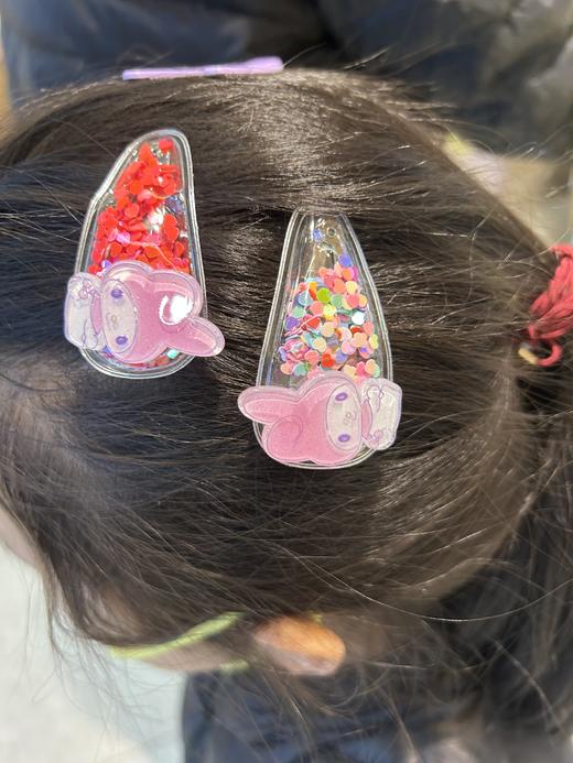 日本进口/三丽鸥/库洛米/玉桂狗/美乐蒂/蜡笔小新/闪闪小碎花/无痕发卡 商品图4