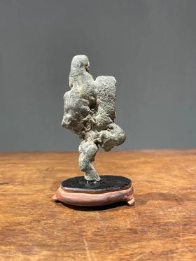 青铜溶浆凝块山子老摆件，顺丰包邮