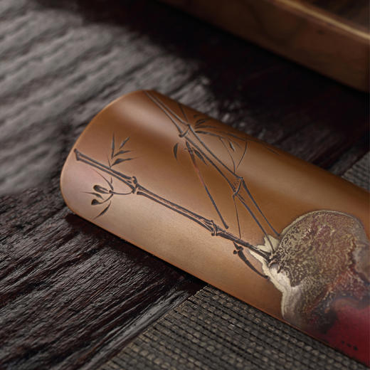 纯铜茶则茶拨茶勺赏茶取茶禅意高档茶艺功夫茶具茶道配件茶荷茶匙 商品图3