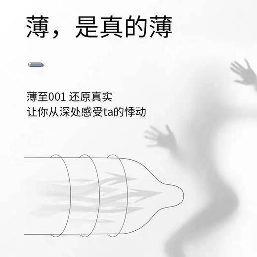 第四代DB玻尿酸超薄001延时避孕套10只装 商品图6