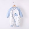 婴儿纯棉连体衣宝宝哈衣和尚服出生婴儿睡衣无骨棉四季款 商品缩略图13