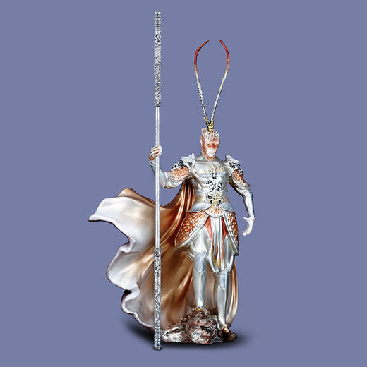 子佩集S999银手工银錾刻【如意金箍棒】大型摆件(不含悟空)大师工坊原创设计2303 商品图4