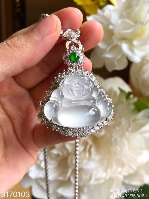玻璃佛公吊坠【3170103】具体价格微信咨询 商品图6