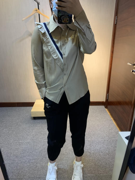 针丝缘春新款轻薄柔软透气舒适时尚洋气翻领衬衫8328 商品图9
