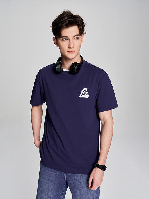 LEE 新品舒适版印花圆领凉感男短袖T恤LMT004551200 商品图3