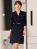 藏青色西装连衣裙双排扣职业装高端通勤工作服 商品缩略图1